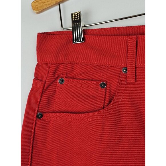 Beyond The Limit Men's Jeans Size 34 x 32 Red Straight Leg Denim Jean Pants - Picture 4 of 10